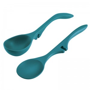 Rachael Ray 2-Piece Non-Stick Kitchen Tools and Gadgets Lazy Spoon Set RRY4034